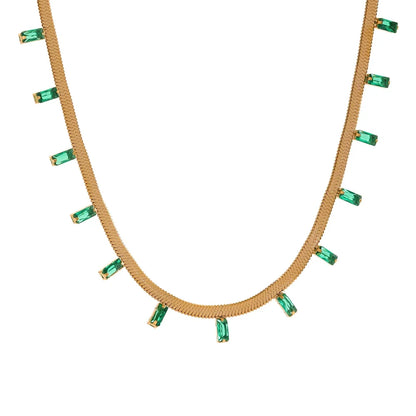 Cubic Zirconia Chain Necklace