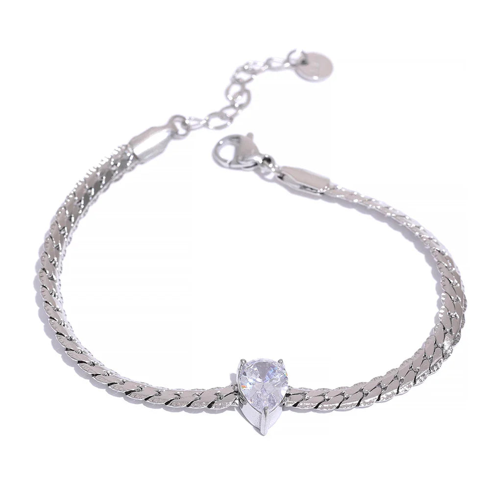 Bling CZ Necklace Bracelet Set