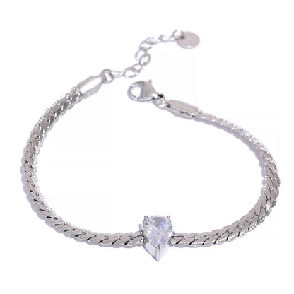 Bling CZ Necklace Bracelet Set