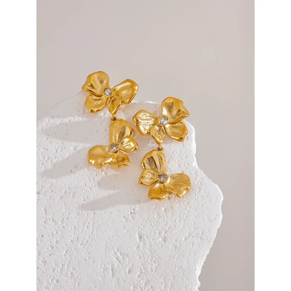 Large Flower Earrings