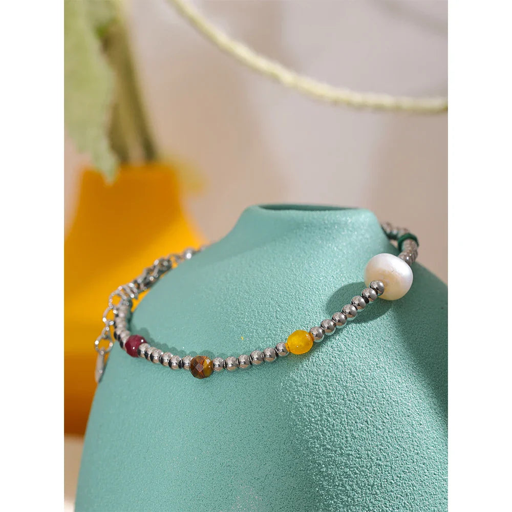 Silver Bead Bracelet