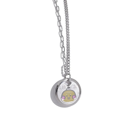 Yellow Duck Pendant Necklace