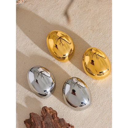 Irregular Round Stud Earrings