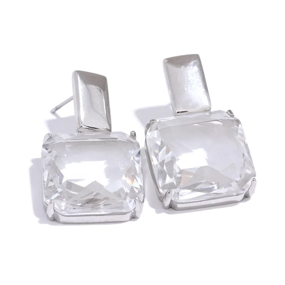 High-Quality Zircon Drop Earrings