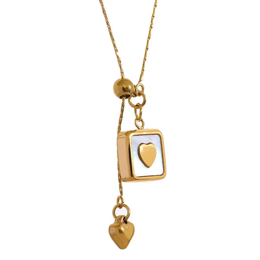 Heart Shell Pendant Necklace