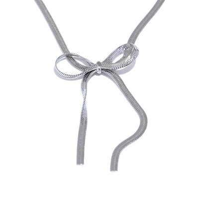 Big Bow Knot Pendant Necklace