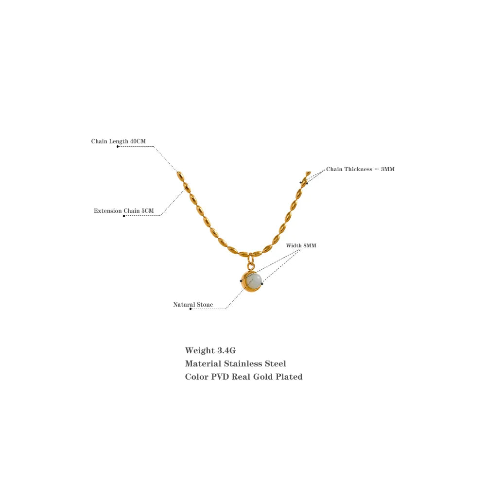 Opalite Stone Necklace