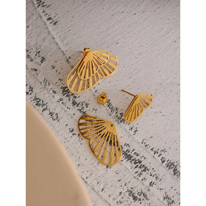 Butterfly Metal Stackable Stud Earrings