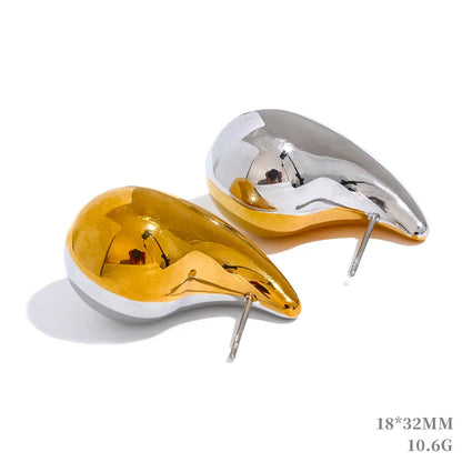 Water Drop Fashion Hollow Stud Earrings