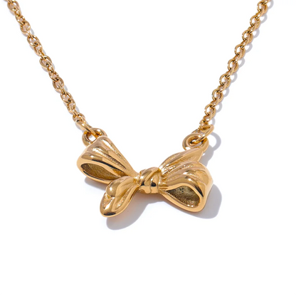 Waterproof Bow Knot Necklace
