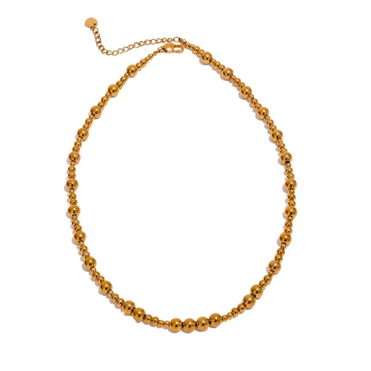 Gold Ball Chain Necklace