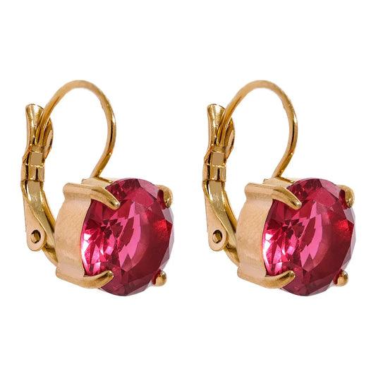 Luxury Colorful Zircon Hoop Earrings