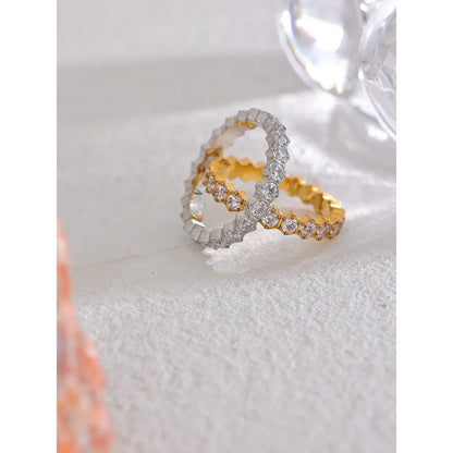 cubic zirconia band rings