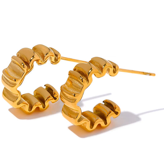 Twisted Hoop Earrings