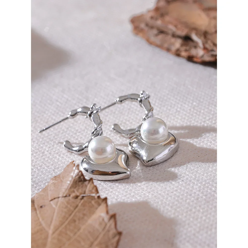 Heart Drop Earrings