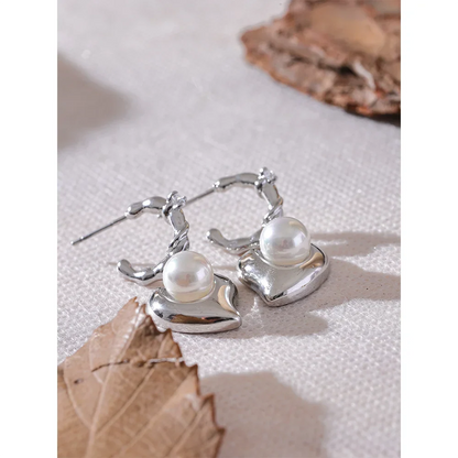 Heart Drop Earrings