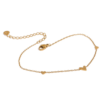 Heart Chain Anklet