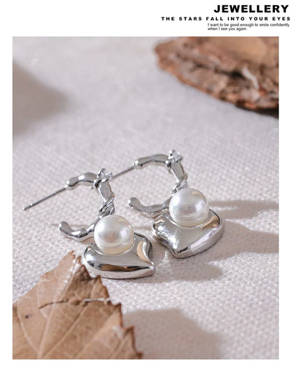 Heart Drop Earrings