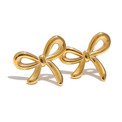 Waterproof Bow Knot Stud Earrings