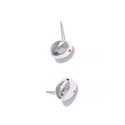 Gold Plated Bead Stud Earrings
