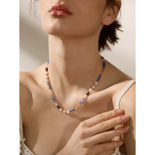 Blue Bead Necklace
