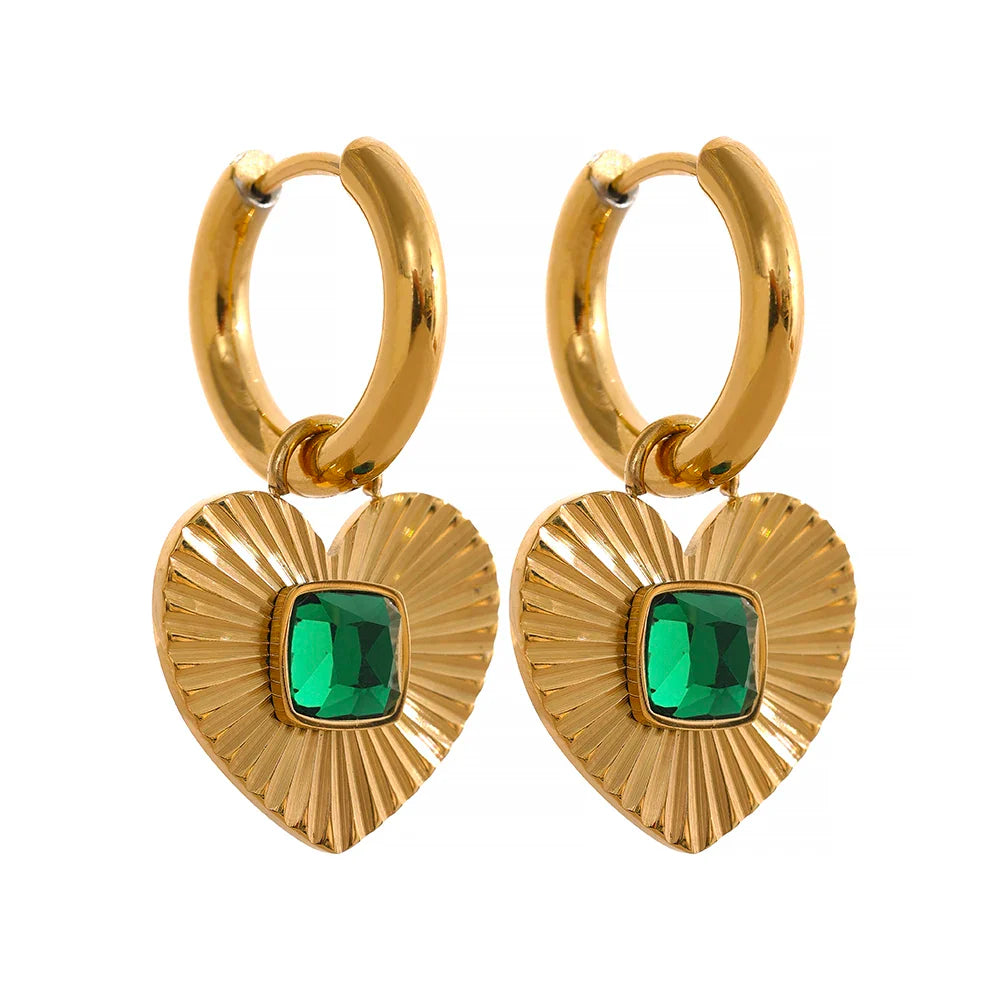 Heart Hoop Earrings