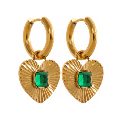 Heart Hoop Earrings
