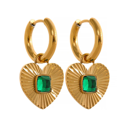 Heart Hoop Earrings