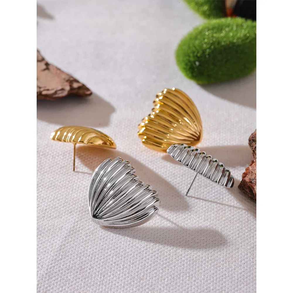 Heart Stud Earrings