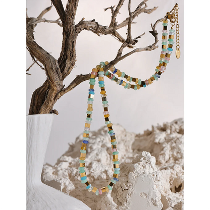 Opal Bead Necklace