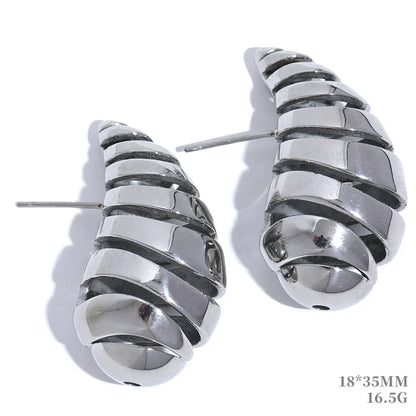 Water Drop Fashion Hollow Stud Earrings