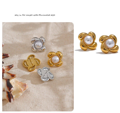 Pearl Flower Earrings