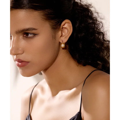 Vintage Pearl Hoops