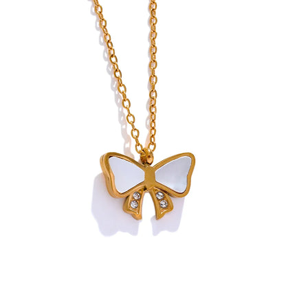 Butterfly Bow Knot Necklace