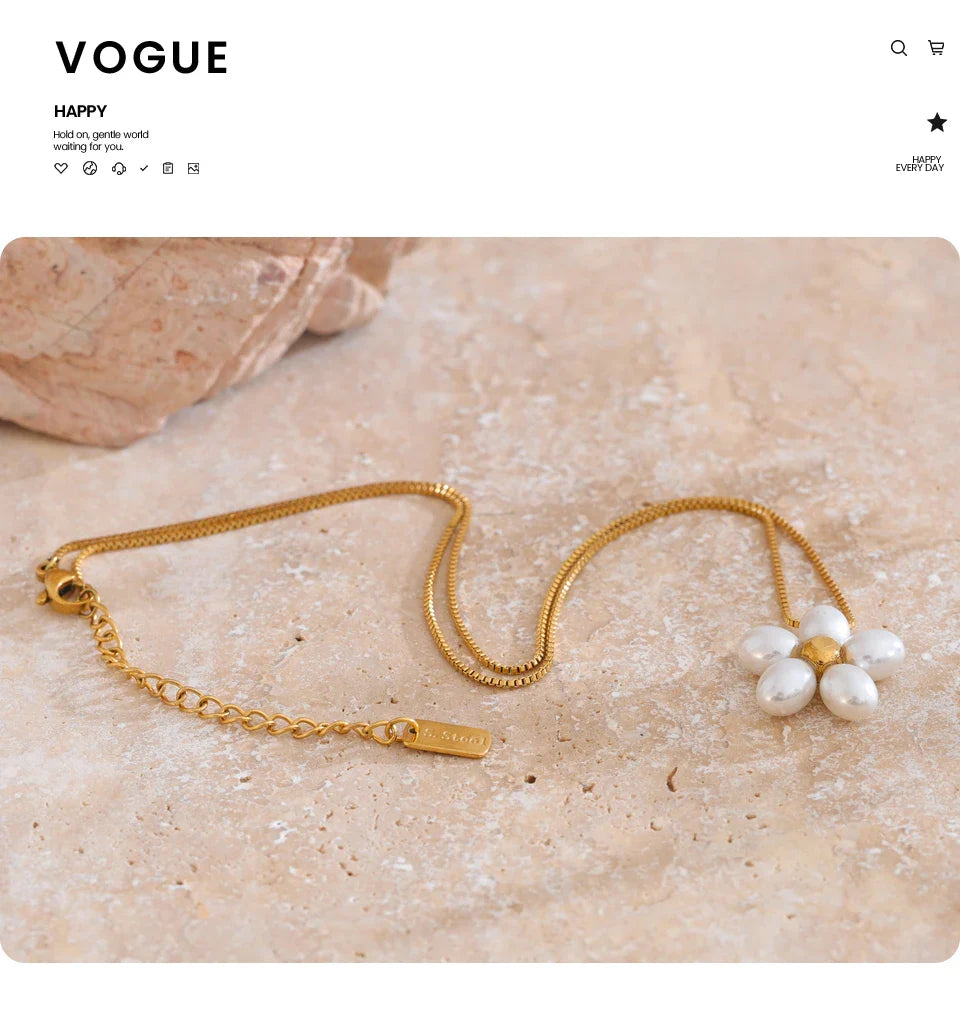 Gold Flower Pendant