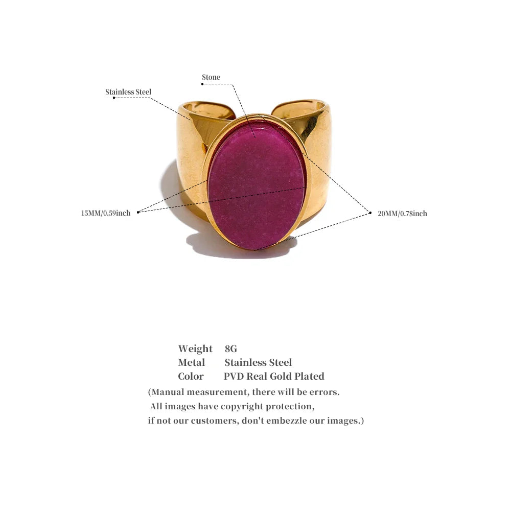 Wide band rings with stones