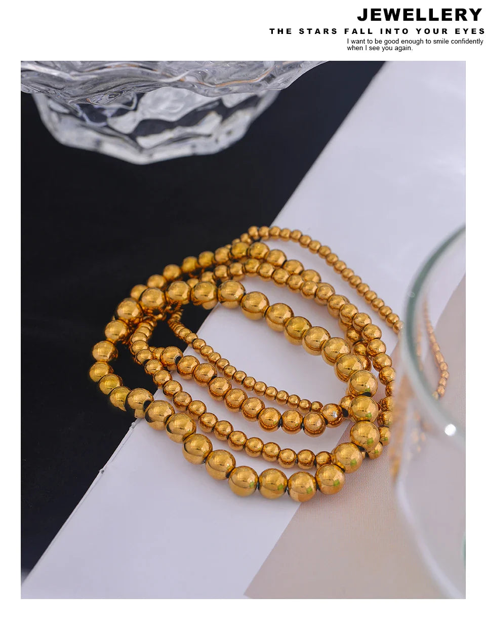 Gold Bead Bracelet