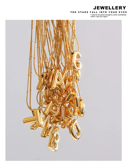 Gold Initial Pendant