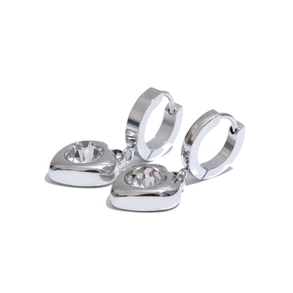 Cubic zirconia drop earrings