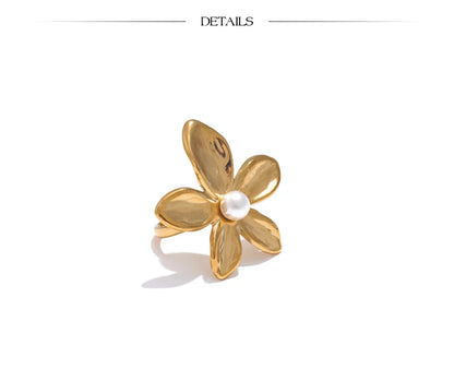 Silver Flower Ring