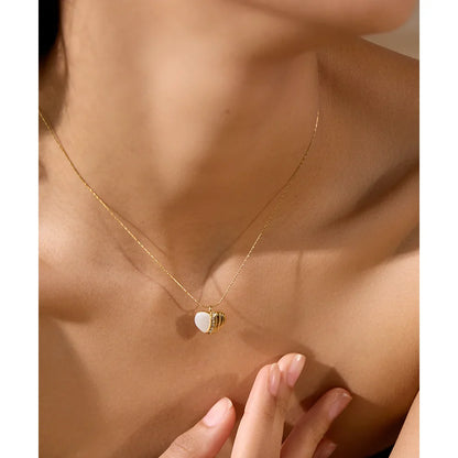 Heart Pearl Necklace