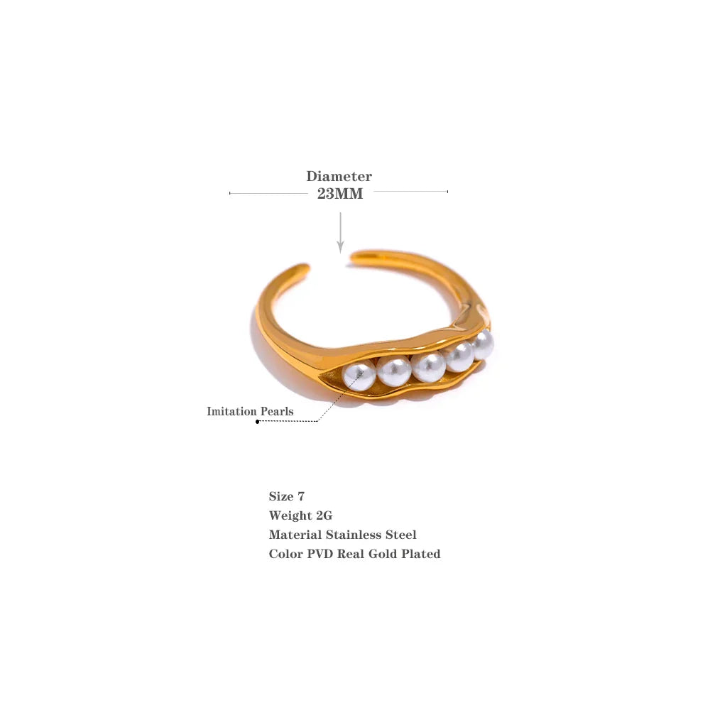 Pearl Ring Gold