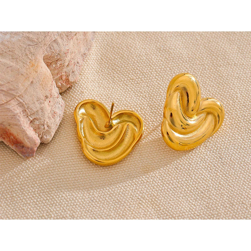 Heart studs