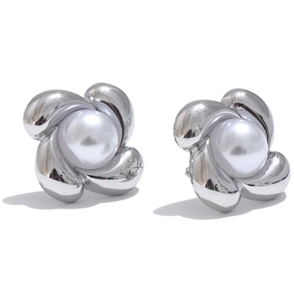 Pearl Flower Earrings