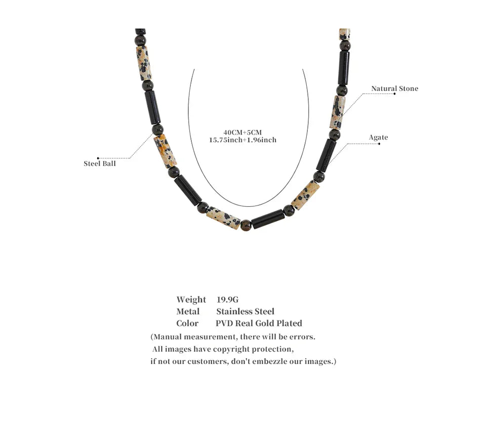 Black Bead Necklace