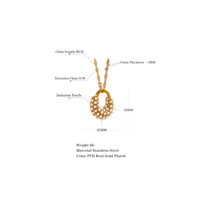Round Pearl Necklace