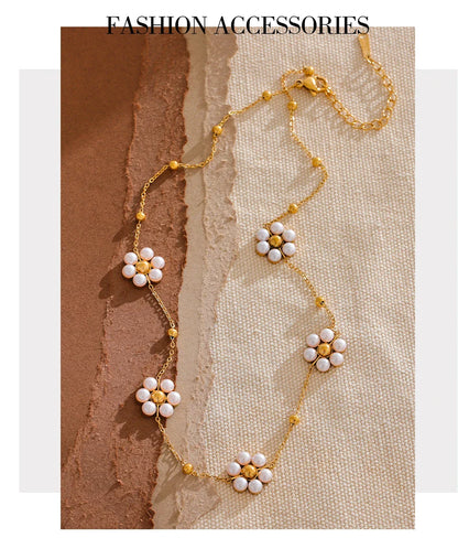 Beaded Flower Necklace
