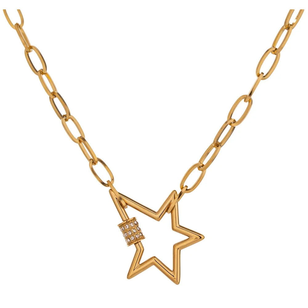Gold Star Necklace