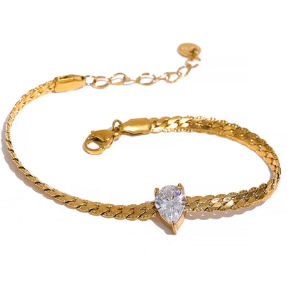 Bling CZ Necklace Bracelet Set