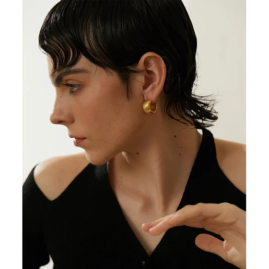 Organic Textured  Earrings